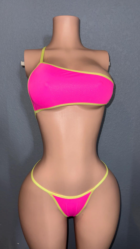 Handmade Minimal Strap Bikini | Exotic Dancewear, Custom Color Stage Set