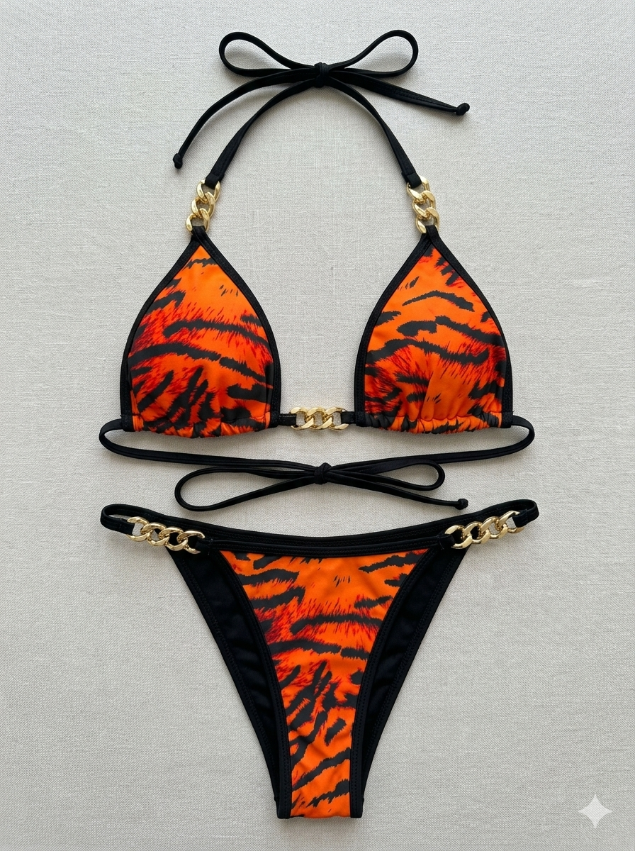 Wild instinct chain bikini