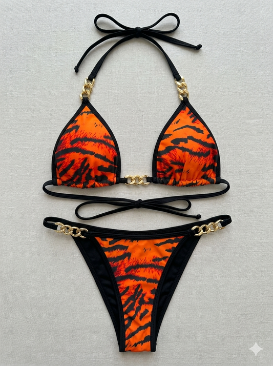 Wild instinct chain bikini