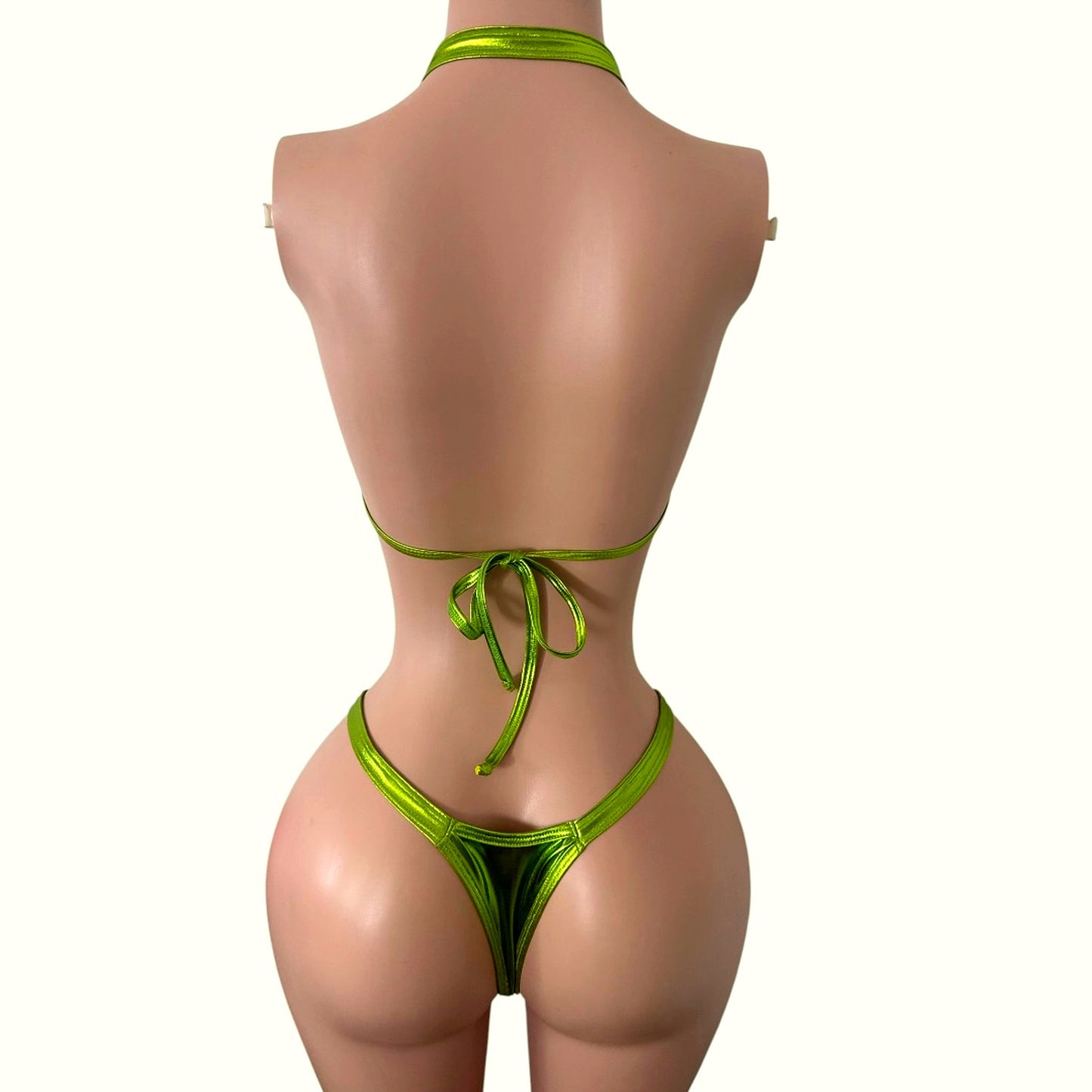 Toxic Temptation Metallic Bikini Set