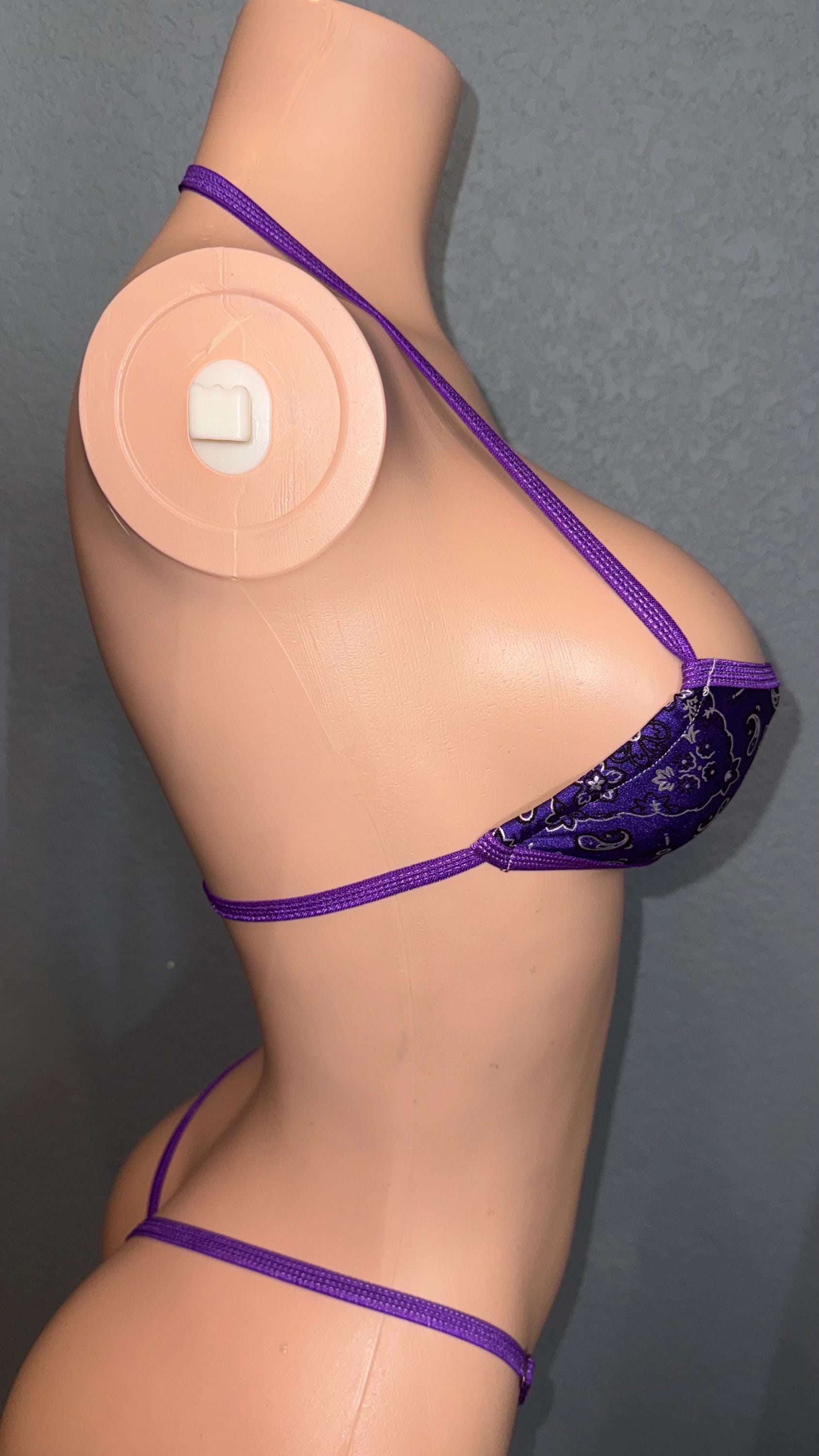 Adjustable bandeau style mini bikini handmade quality exotic dancewear