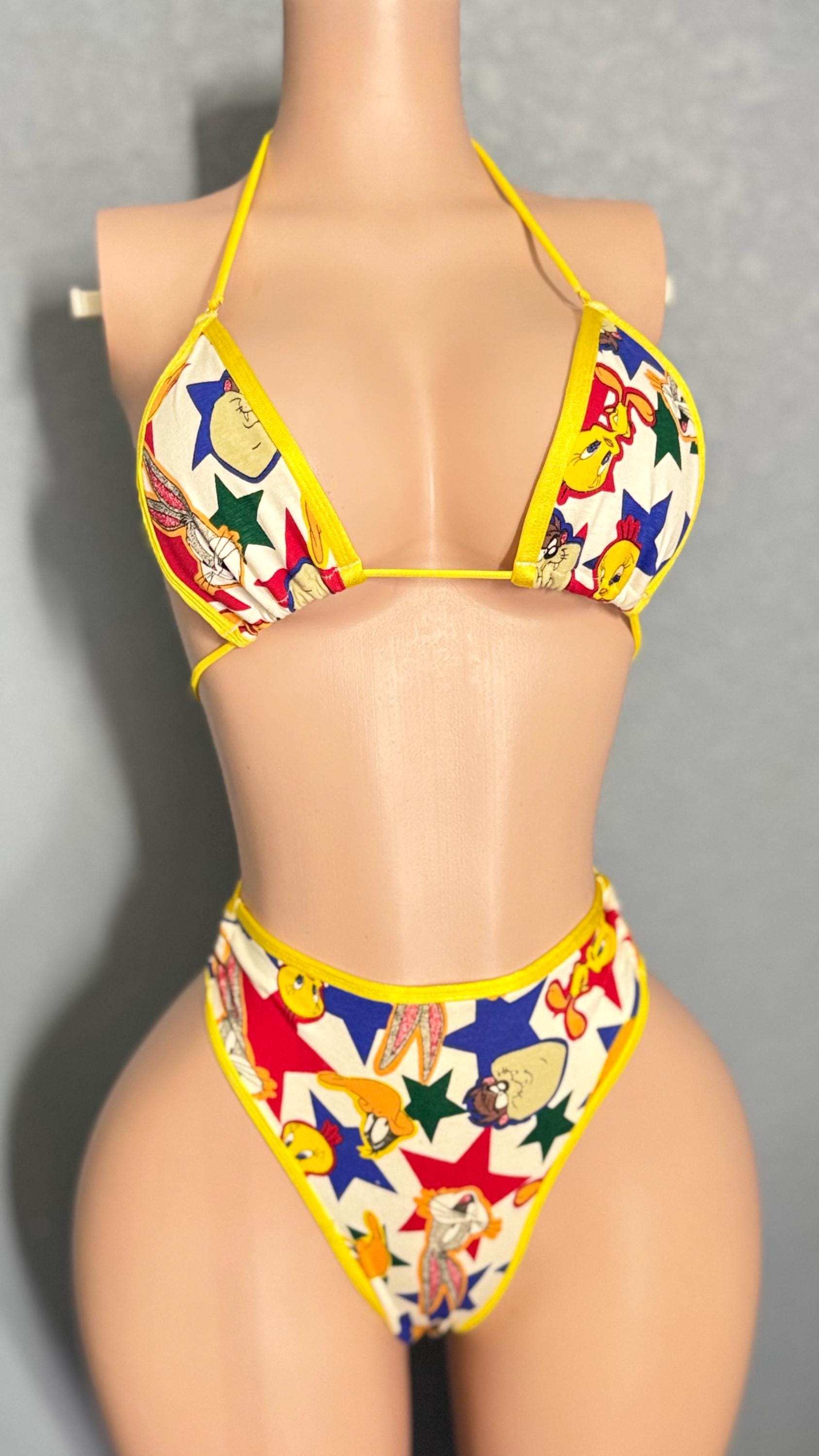 Looney Tunes Bikini: High Waisted Rave Outfit