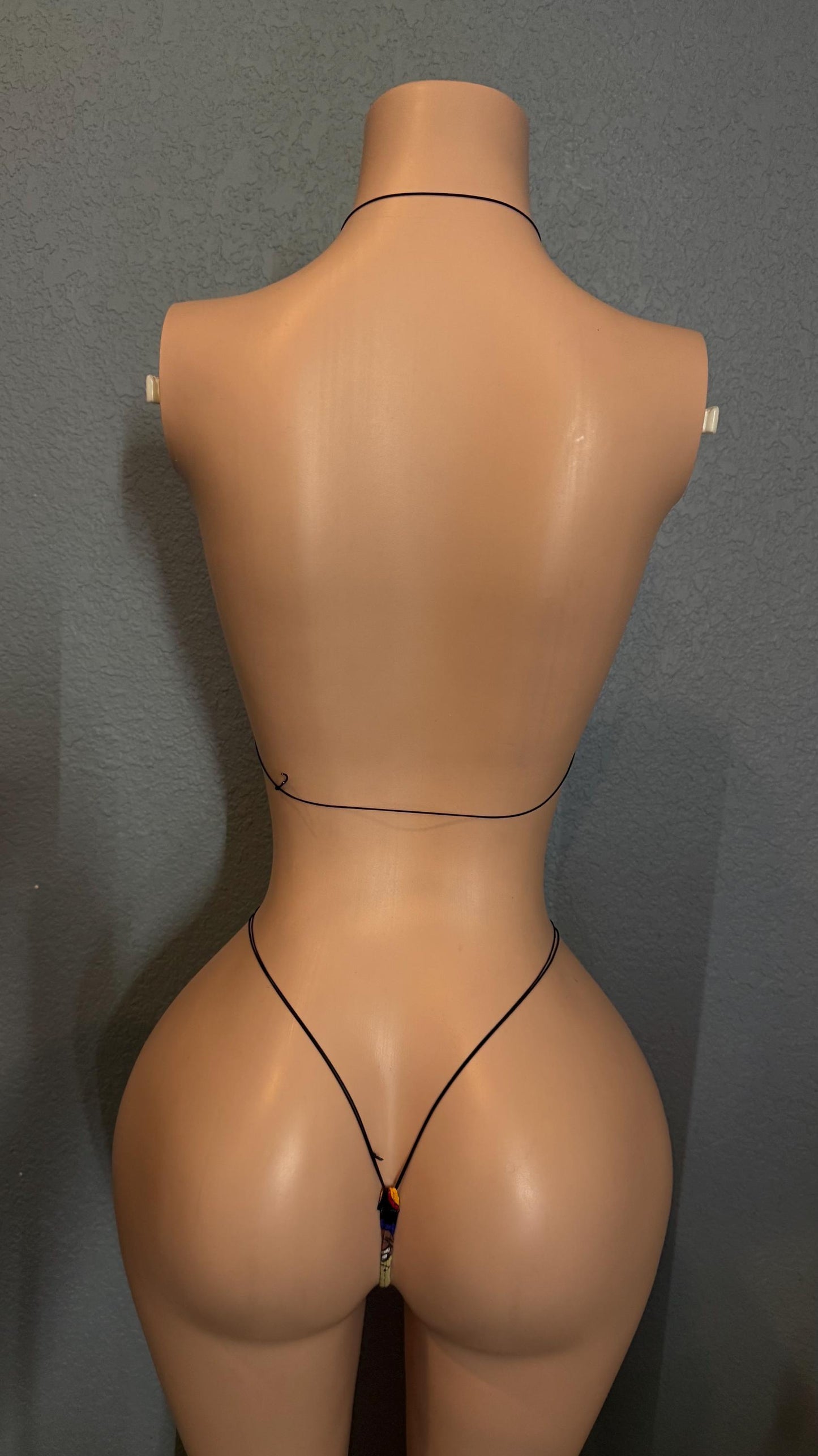 Tweety bird inspired microkini • stripper outfit • micro bikini • exotic dancewear outfit