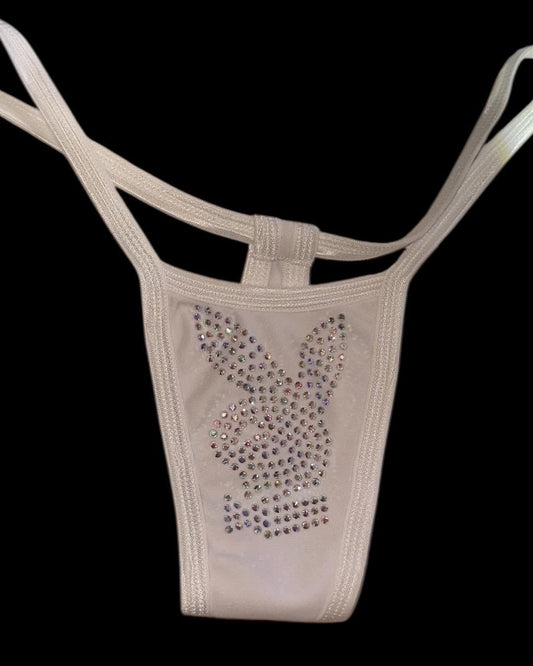 Handmade Bikini Panties | Rhinestone Thong | Exotic Dancewear | Rave & Festival Bottoms | Custom Fit