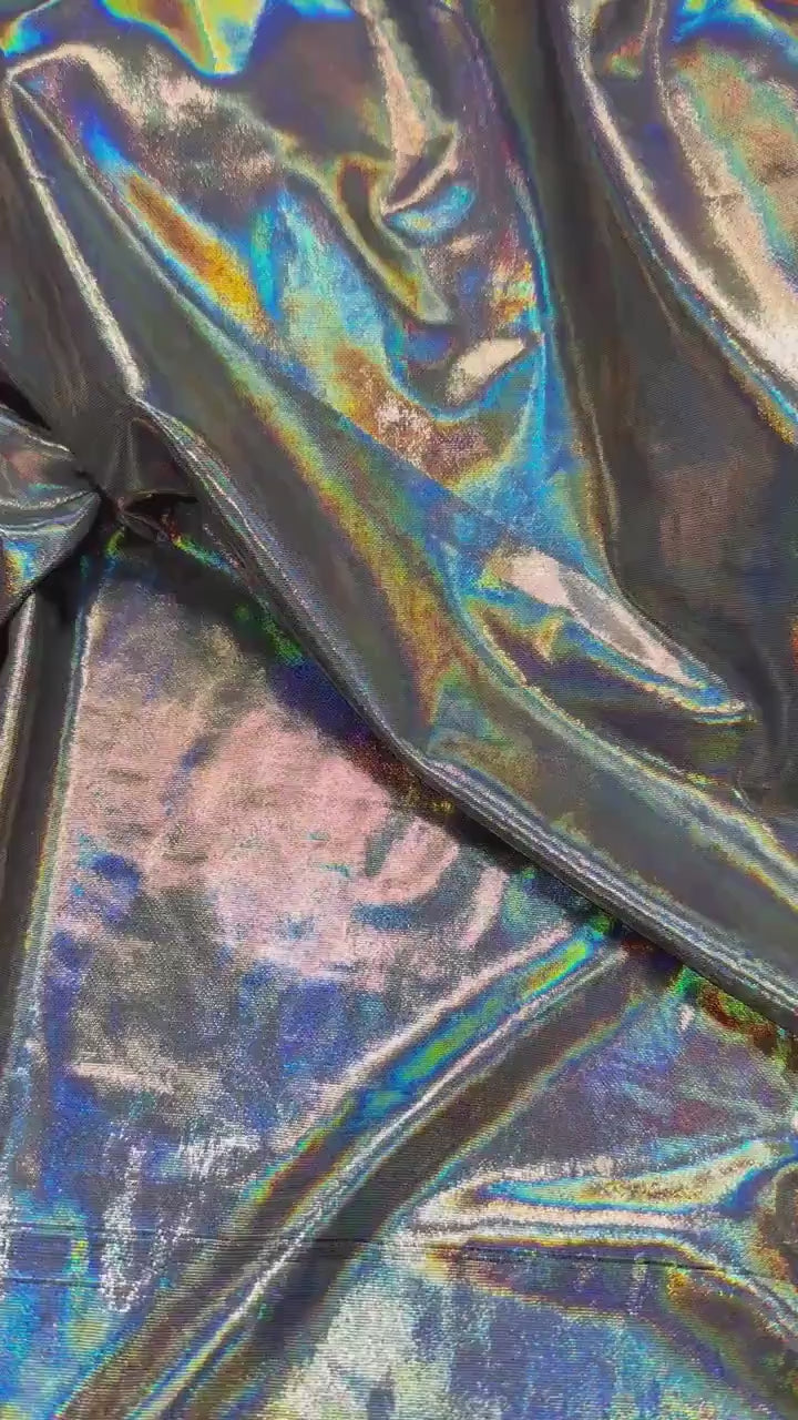 Metallic holographic microkini • exotic dancewear • stripper outfit  • micro bikini